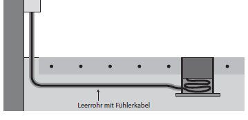 Devi 140F1088 Freiflächenfühler mit Hülse für DEVIreg™ 850 III