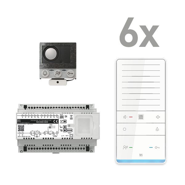TCS PAIF060/006 1 Einbau-Türlautsprecher ASI12000, 6 Feisprecher TASTA PRO Audio Plus 6 WE
