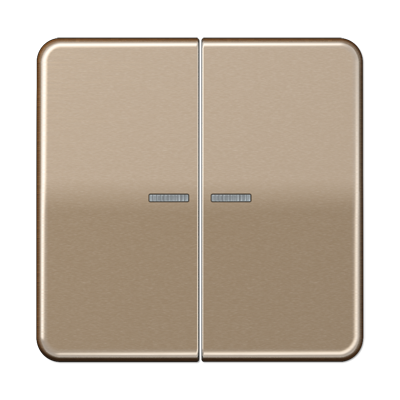 Jung CD595KO5GB Wippe mit Lichtleiter, Aluminium eloxiert, Serie CD, gold-bronze