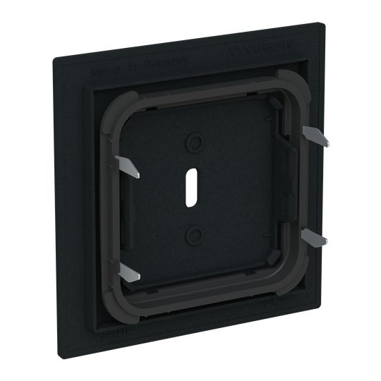 Busch-Jaeger 6479-45M Zentralscheibe für USB Ladestation 1-fach mit USB-C-Anschluss, Busch-art linear, schwarz matt