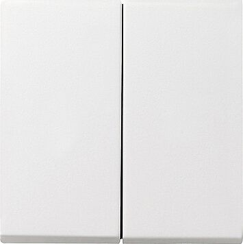 Gira 536227 S3000 Bedienaufsatz 2-fach, System 55, reinweiß seidenmatt