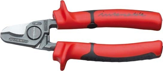Intercable 181440 Kabelschere für Aluminium und Kupfer Kabel bis max. 16 mm, 50 mm², feindrähtig