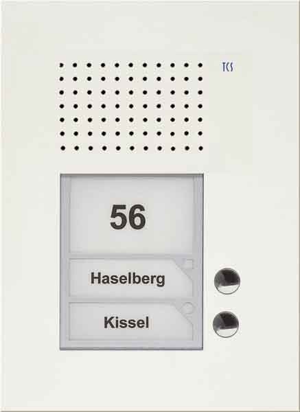 TCS PUK02/1-WS PUK Außenstation Sprechanlage Unterputz für 2 WE