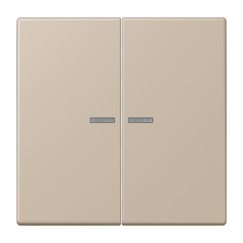 Jung LC995KO5243 Wippe 2-fach, mit Lichtleiter, Les Couleurs® 32142, ombre naturelle claire