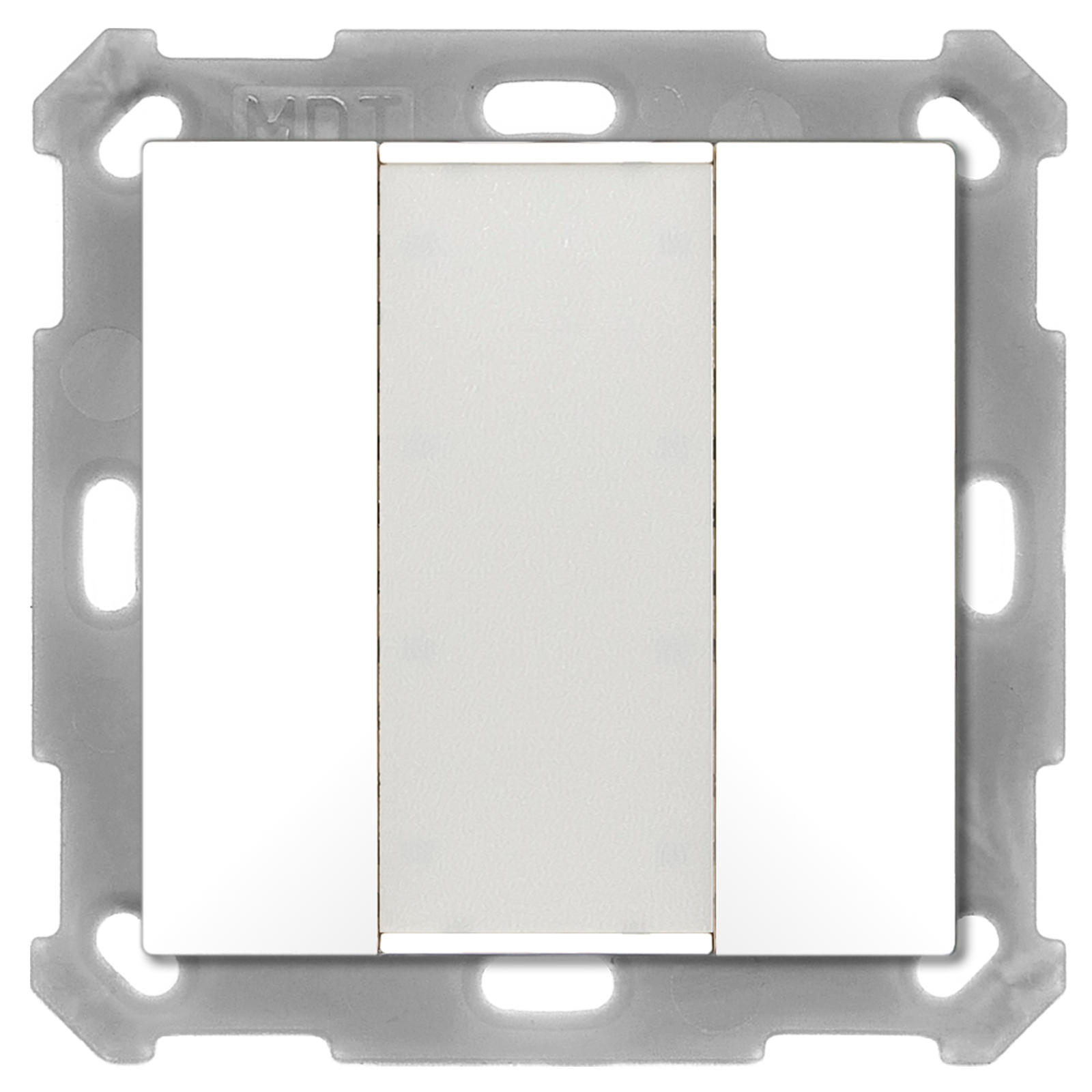 MDT BE-TA5502.02 KNX Taster 55 2-fach, Reinweiß matt