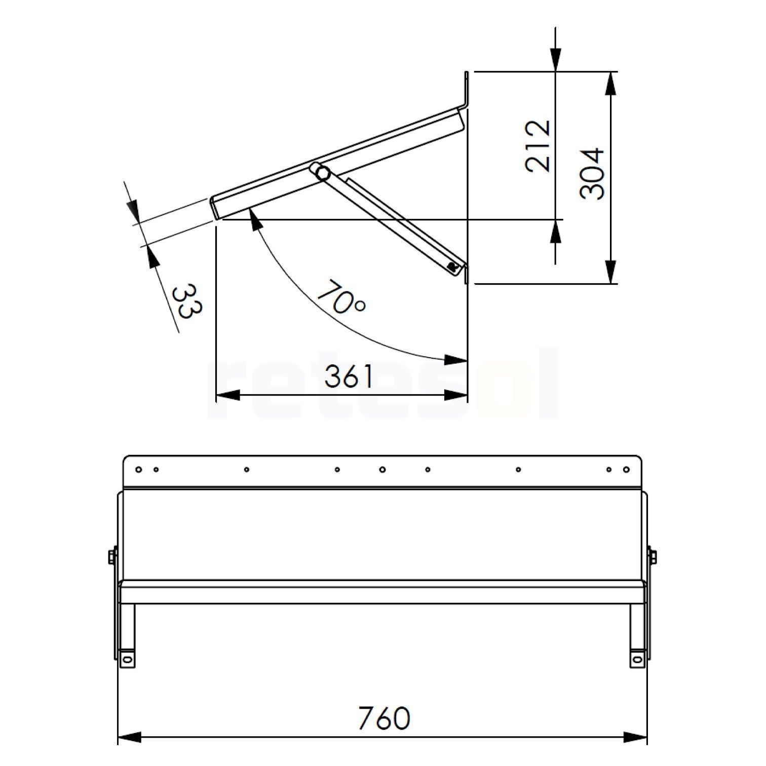 ADEMOTEC 500304901 I-Shelter Wall Shelter S, Überdachung für PV Wechselrichter