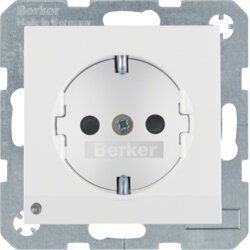 Berker 41098989 Schutzkontakt-Steckdose mit Orientierungs-LED-Licht