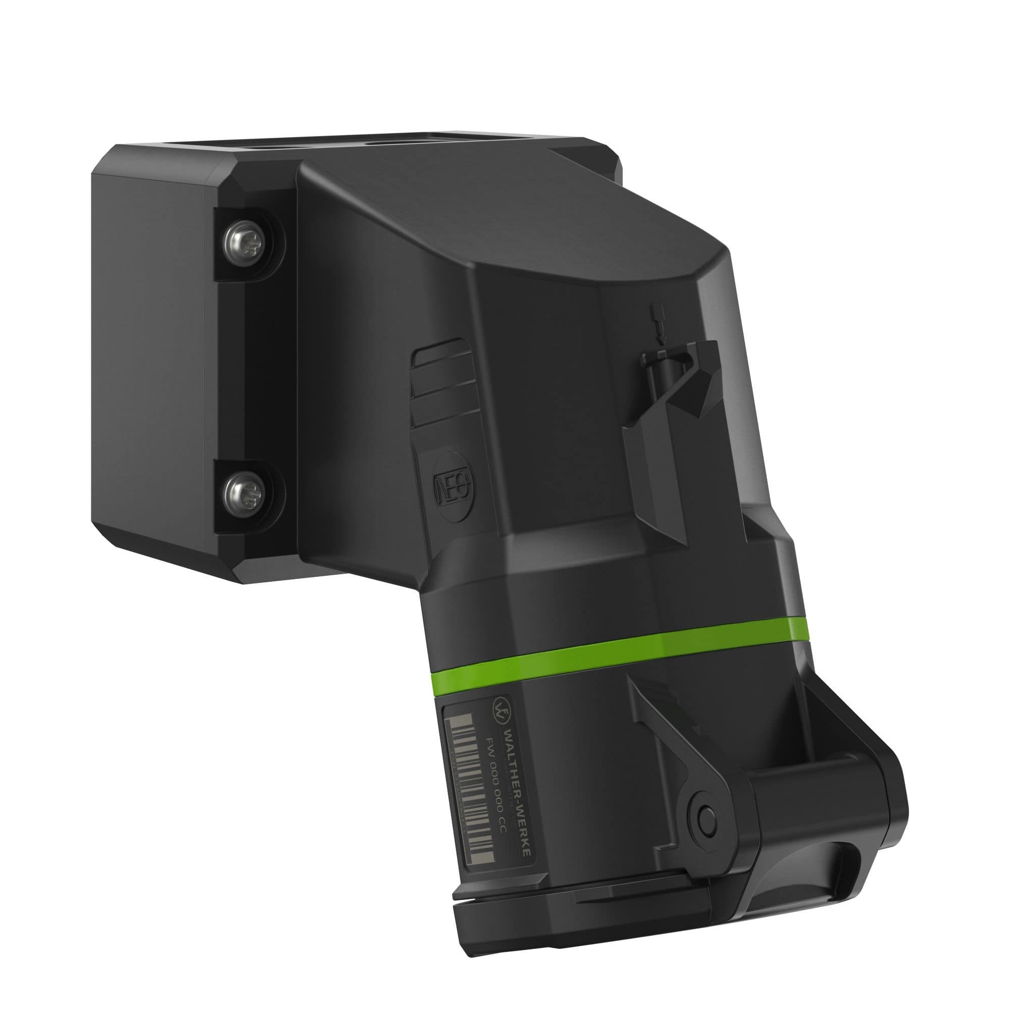 Walther Werke FW111510SK CEE NEO Wandsteckdose 16A 5P 10h IP54 mit Schraubtechnik und drehbarem Boden