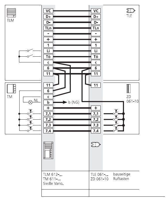 Siedle ZD 061-10  Zubehör-Dioden 1+n Technik