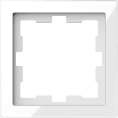 Merten MEG4010-6520 Glas Rahmen 1-fach, D-Life, Kristallweiß