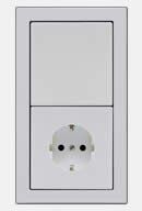 Jung LSD981LG Rahmen 1-fach, senkrechte und waagerechte Montage, Duroplast, LS-DESIGN, lichtgrau