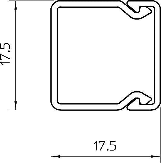 OBO Bettermann WDK-20020 RW LF-Kanal 17,5 x 17,5 mm, reinweiß
