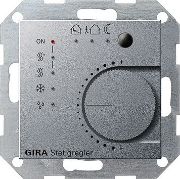 Gira 210026 Stetigregler Tasterschnittst. 4-fach KNX, System 55, Farbe alu
