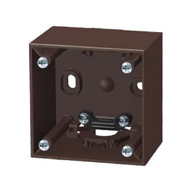Berker 911512511 Aufbau-Gehäuse hoch Aufputz, Integro Flow, braun glänzend