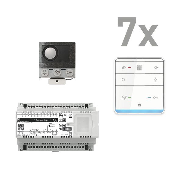 TCS PAIF070/005 1 Einbau-Türlautsprecher ASI12000, 7 Feisprecher TASTA PRO Audio 7 WE