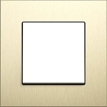 Gira 0212217 Abdeckrahmen 2-fach, Gira Esprit, Aluminium Hellgold (eloxiert)