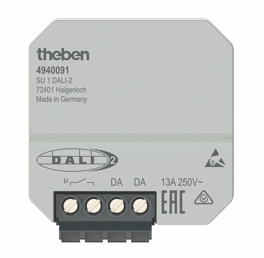Theben 4940091 SU 1 DALI-2 Schaltaktor, 1 Kanal