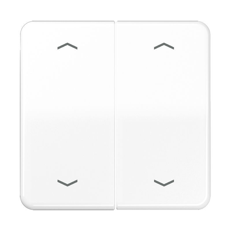 Jung CD102PWW Wippe, mit Pfeilsymbolen für KNX Taster, Duroplast, F10, Serie CD, alpinweiß