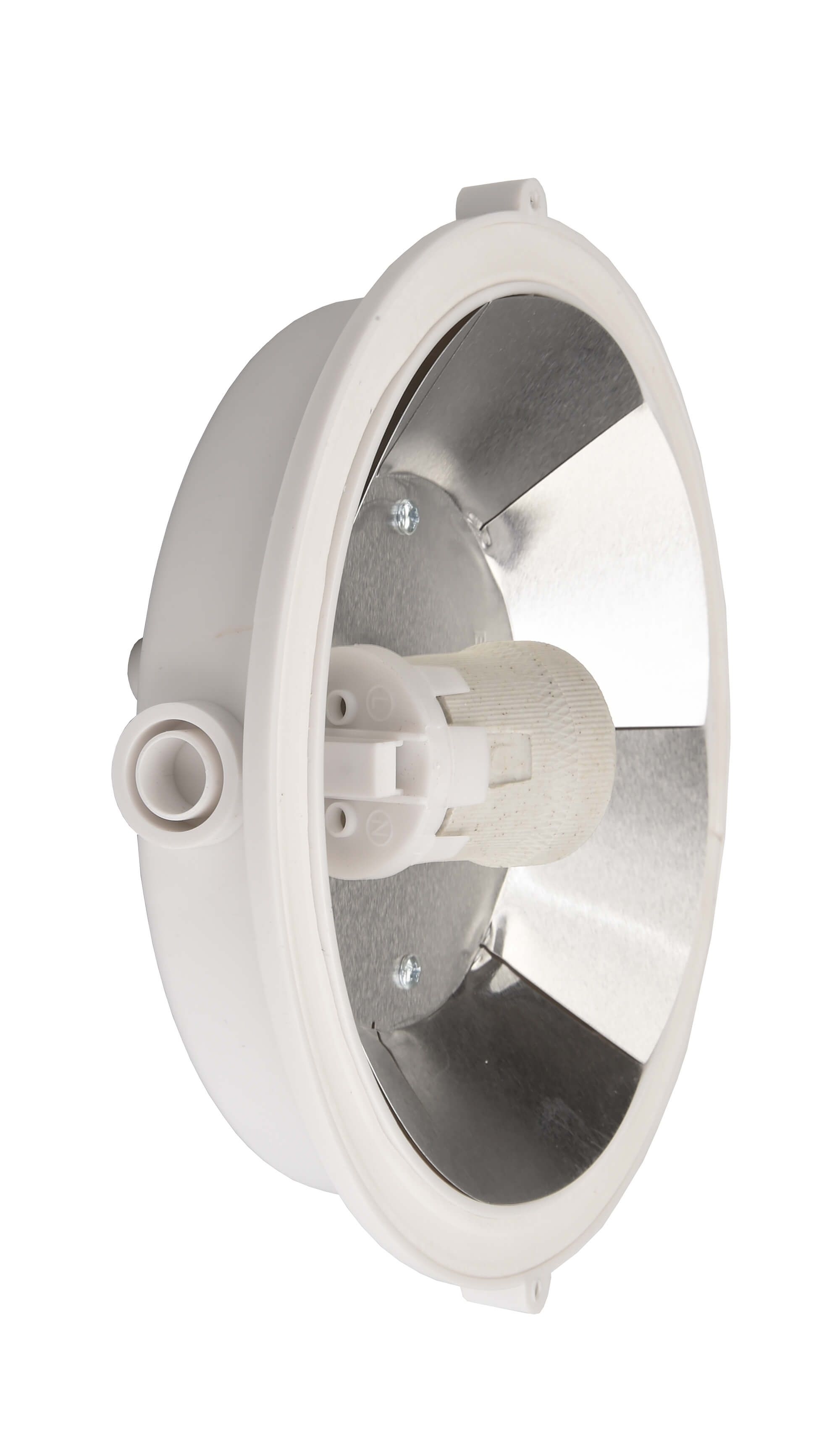 Deko-Light 731163 Decken- und Wandaufbauleuchte, Sotano Retro, rund, 1x max. 60 W E27, 220-240 V/AC, 50 / 60 Hz, weiß