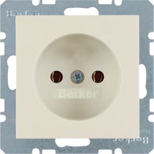 Berker 6167038982 Steckdose ohne Schutzkontakt S.x/B.x weiß glänzend