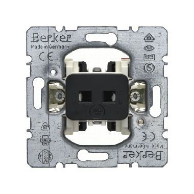 Berker 505201 Tastereinsatz für Hotelcard-Schaltaufsatz, 2 A, 1 S, 1 Ö, getrennte Eingangsklemmen