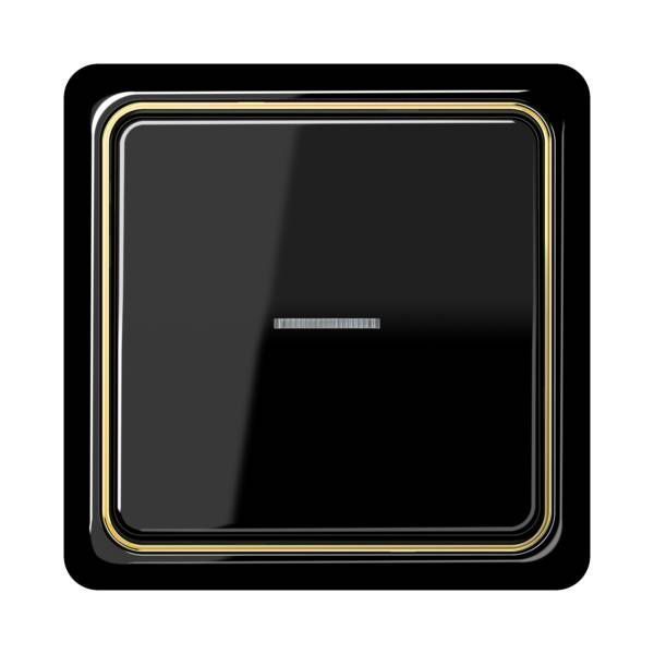 Jung CDP581SW Rahmen 1-fach, senkrechte und waagerechte Montage, Duroplast, CD PLUS, schwarz
