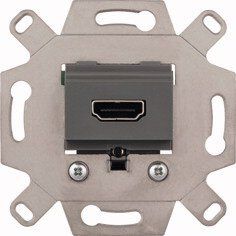 Merten MEG4583-0000 HDMI-Anschlussdosen-Einsatz 1-fach, mausgrau