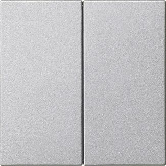 Gira 537026 Wippe 2-fach unbedruckt, System 55, Farbe Alu