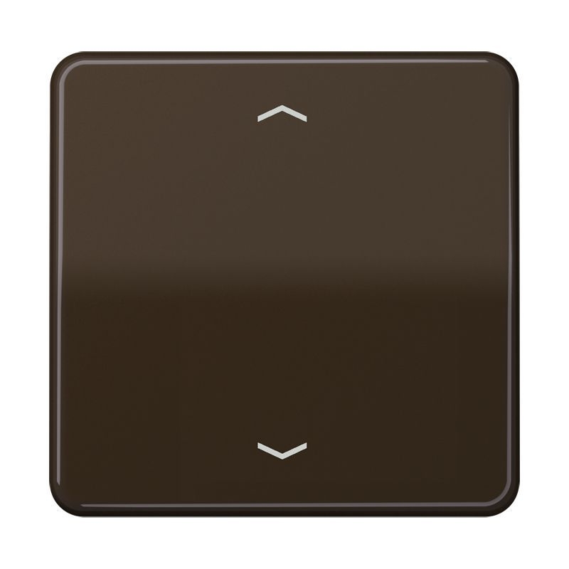 Jung CD101PBR Wippe, mit Pfeilsymbolen für Taster 1-fach, Duroplast, F10, Serie CD, braun