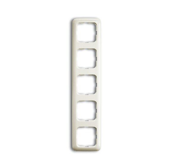 Busch-Jaeger 2515-212 Abdeckrahmen 5-fach, Duro 2000 SI, weiß glänzend