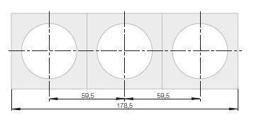 Berker 918192507 Rahmen 3-fach, Integro Flow, grau glänzend