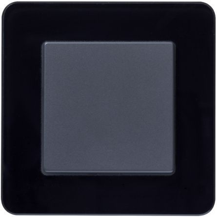 Berker 10116076 Rahmen 1-fach, Q.7, Glas schwarz