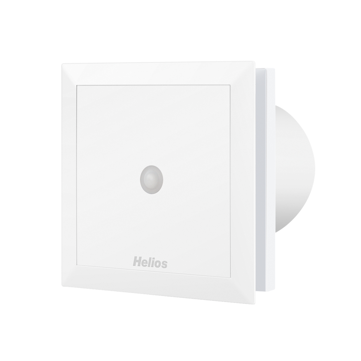 Helios 06174 MiniVent M1/100 P Kleinraumventilator Badlüfter mit Präsenzmelder, Rückluftsperrklappe und Nachlauf für Bad und WC