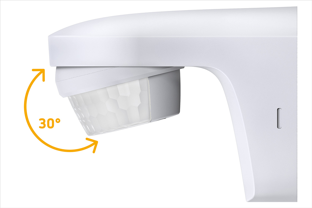 Theben 1010500 theLuxa S150 WH Bewegungsmelder 150° für Wandmontage, IP55, weiß