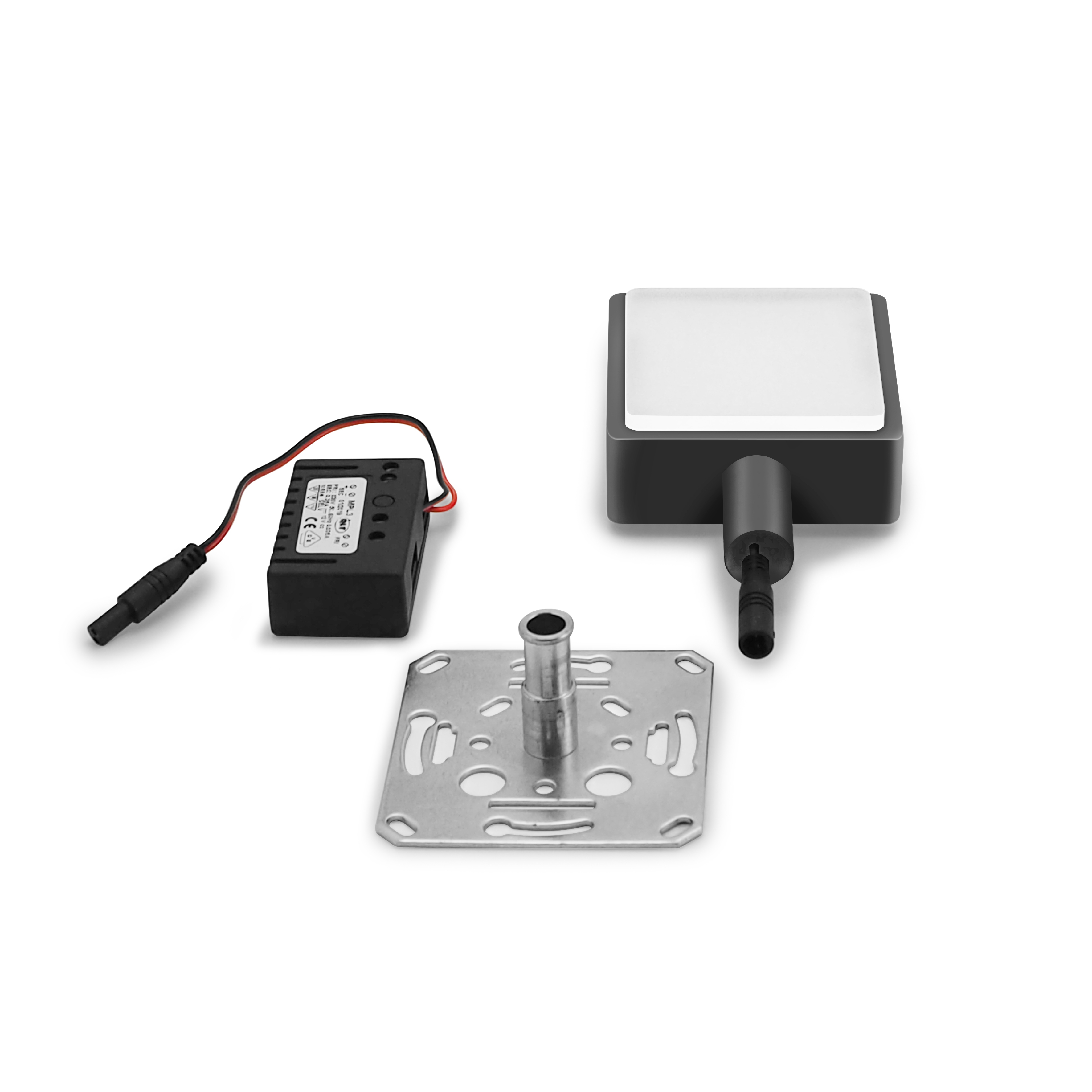 qles HWL0814 Wandlampe, für Merten System-M, beleuchtet/LED/warmweiß (3000k), Anthrazit, edelmatt, IP44
