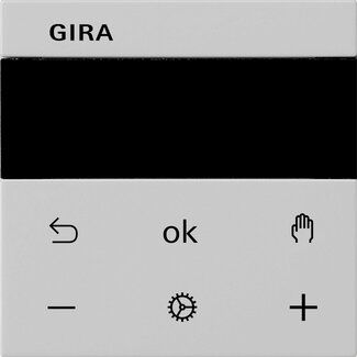 Gira 5393015 S3000 Raumtemperaturregler Display, System 55, grau matt