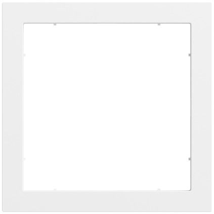 Gira 028972 Adapterrahmen mit quadratischem Ausschnitt (55 x 55 mm), System 70, reinweiß seidenmatt (lackiert)