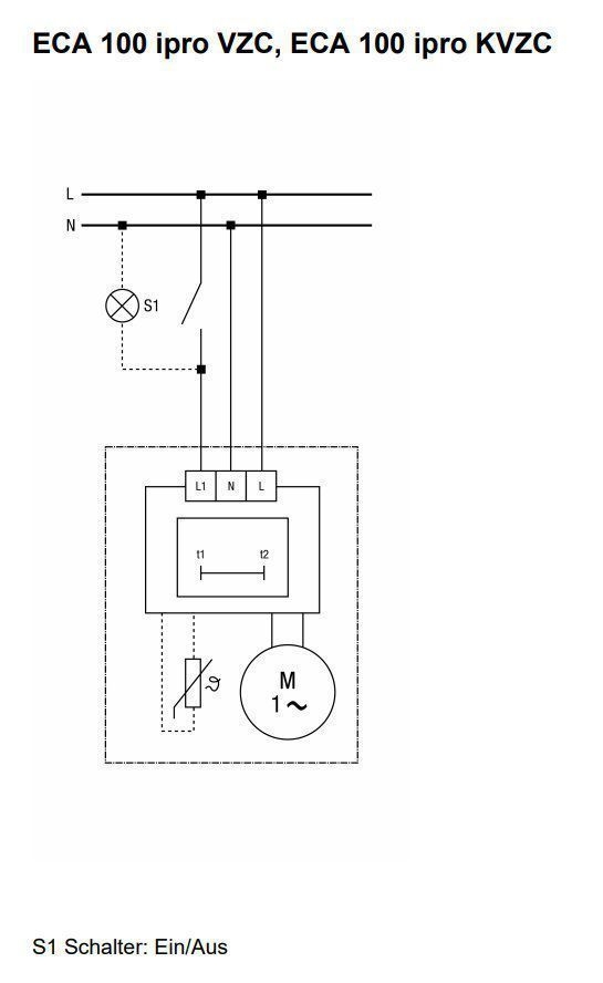 Maico ECA 100 ipro VZC Lüfter mit Einschaltverzög. Rohr-Ø100mm (DN100), 92 m³/h Förderleistung, 27–32 dB(A)