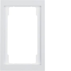 Berker 13097009 Rahmen mit großem Ausschnitt, K.1, polarweiß glänzend