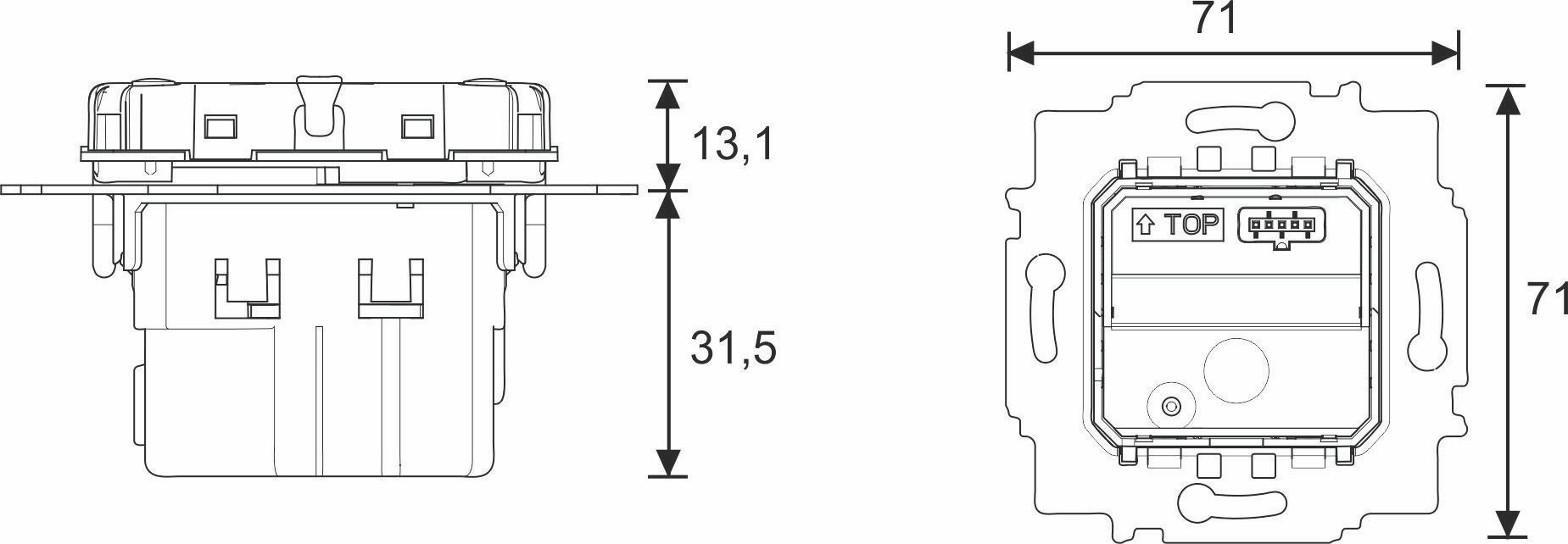 Busch-Jaeger 6215/1.1-885 Bewegungsmelder mit Schaltaktor