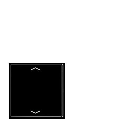 Jung LS404TSAPSW23 Taste 4-fach, 2+3, mit Pfeilsymbolen, F40, Serie LS, schwarz