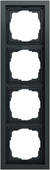 Gira 021473 Abdeckrahmen 4-fach, Gira F200, anthrazit (lackiert)
