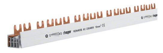 Hager KDN463B Phasenschiene 3P+N 10mm² 57 Module