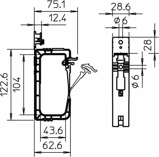 OBO Bettermann 2031/F40 Grip Sammelhalterung bis 40 Leitg. (3x1,5mm²)