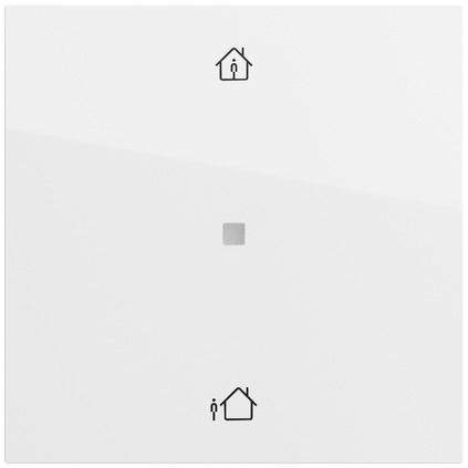 Gira 510670 RF Bedienaufsatz 1-fach Heizmodus für KNX, System 70, reinweiß glänzend
