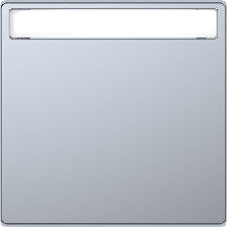 Merten MEG3360-6036 Wippe mit Schriftfeld, System Design, Edelstahl