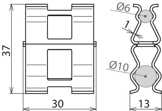 Dehn 308 130 Bewehrungsklemme DEHNclip® 6/10mm