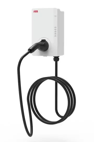 ABB 6AGC128172 Wallbox TERRA AC Version 2, RFID, 4G, Wi-Fi, Ethernet, Bluetooth, 22 kW, 5 m Typ 2 Ladekabel