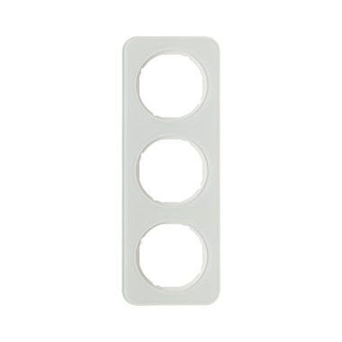 Berker 10132109 Rahmen 3-fach, R.1, Glas polarweiß