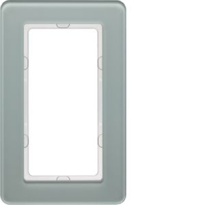 Berker 13096079 Rahmen mit großem Ausschnitt, Q.7, Glas polarweiß